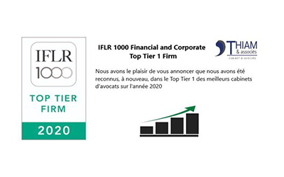 Thiam & associates again in the Tier 1 of the best law firms