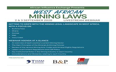 Our managing partner, Baba Hady Thiam, will present the Guinean mining sector.