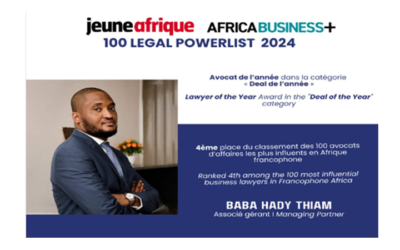 Baba Hady Thiam, Avocat de l’année pour le Deal de l’année (100 Legal Powerlist 2024)